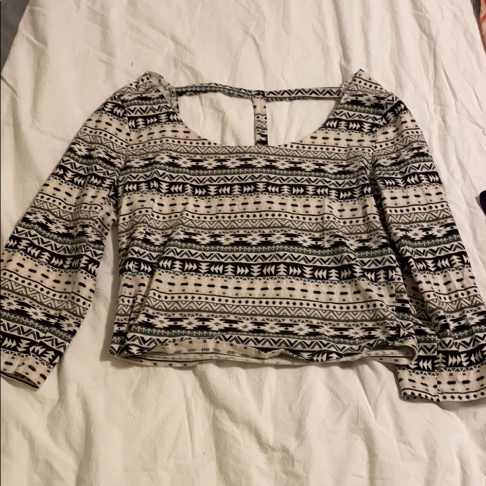 Aztec crop top